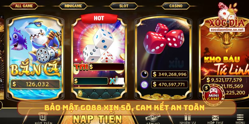 Bảo mật GO88 xịn sò, cam kết an toàn