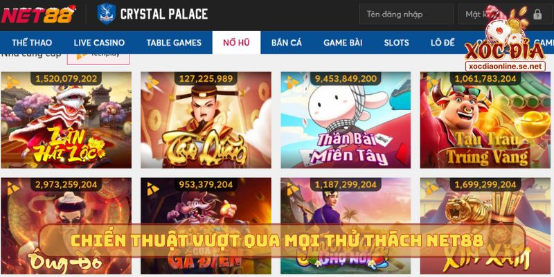 Chiến thuật vượt qua mọi thử thách Net88