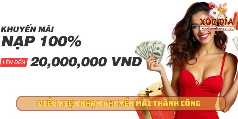 Điều kiện nhận khuyến mãi thành công
