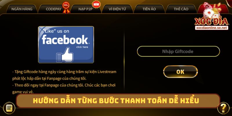 Hướng dẫn từng bước thanh toán dễ hiểu