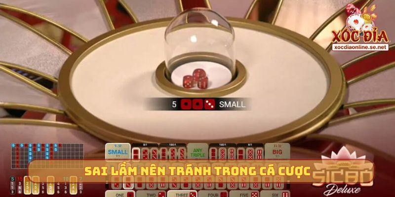 Sai lầm nên tránh trong cá cược