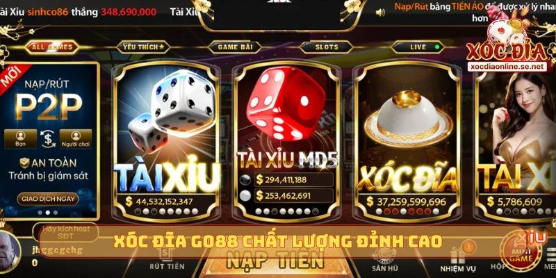 Xóc Đĩa Go88 chất lượng đỉnh cao